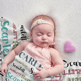 Lofaris Custom Toddler Nursery Baby Name Blanket Gift For Kids